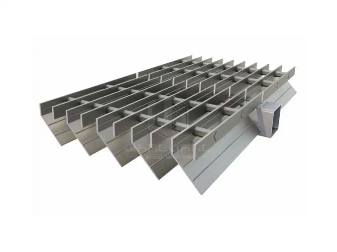 Plataforma de perforación de rejilla de acero