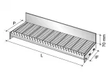 Rejilla de acero para la banda de rodadura
