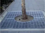 Cubierta de árbol de rejilla de acero