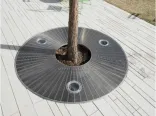 Cubierta de árbol de rejilla de acero