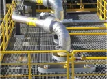 Plataforma operativa de rejilla de acero