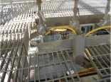 Plataforma operativa de rejilla de acero