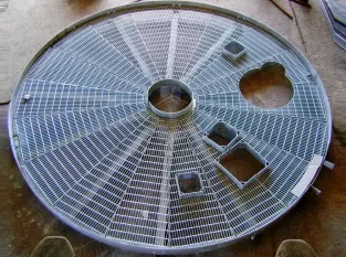Rejilla de acero irregular